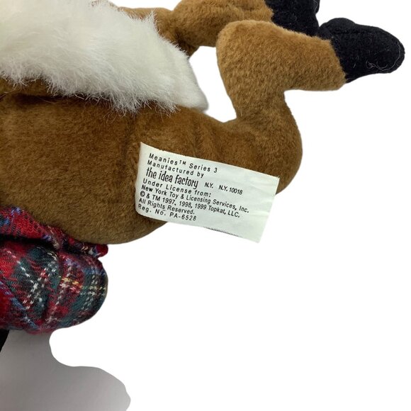 Meanies Series 3 John Deer Plush Deer Rifle Plaid Hunting The Idea Factory 8" - Picture 5 of 9